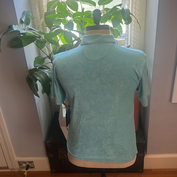 Howler Brothers plusherman terry polo w/ crab. Small Seafoam color. NWT - Picture 5 of 6